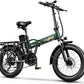 Foldable Electric Bike for Adults, 30+MPH, 48V 20Ah Removable Battery up to 80Miles, 20" Fat Tire Peak 1000W Motor Dirt Ebike Adult Electric Bicycle for City Commute Beach Mountain Adventurous E Bike