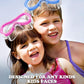 Aegend Kids Swim Mask Goggles, Tempered Glass 180° HD Wide View with Nose Cover