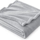 Bedsure Fleece Throw Blanket - Light Grey Lightweight Blankets for Sofa, Couch, Bed, Camping, Travel - Super Soft Cozy Microfiber Throws, 50x60 inches