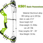 Youth Compound Bow Set 15-45 Lbs for Teens and Beginner, Package with Archery Hunting Equipment, Max Speed 260fps, Adjustable, Right Hand