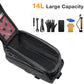 MOSISO Bike Rack Bag, Waterproof Bike Rear Rack Handbag Bicycle Trunk Bag, 14L EVA Mountain Bicycle Rear Seat Storage Saddle Pouch Cycling Luggage Pouch with Shoulder Strap, Red
