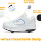Wooowyet Roller Skate Shoes for Kids Boys Girls Rechargealbe Wheels Sneakers Fashion Roller Wheeled