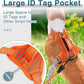 BARKBAY Dog Harness No Pull with ID Tag Pocket - Heavy Duty, Reflective, Easy Control for Large Dogs(Orange,S)