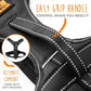 Mighty Paw Sport Harness 2.0 - Padded Canine Accessory - Adjustable Neck and Chest Straps - Enhanced Visibility with Reflective Stitching - Dog Padded Harness with Handle - Large - Black