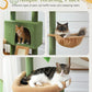 PEQULTI 53'' Cat Tree for Indoor Cats, Large Condo, Sisal Scratching Posts, Hammock & Perch, Fresh Cactus Design, Sturdy, Multi-Level