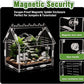 Magnetic Acrylic Terrarium Kit - 5.9"x3.9"x5.1" Jumping Spider Enclosure/Tarantula Cage with Secure Magnetic Latches, Ventilation & Escape-Proof Design - Reptile/Chameleon/Mantis Habitat