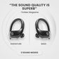 Back Bay Audio Runner 60 Wireless Running Earbuds, 80 Hour Long Battery Life Over The Ear with EarHooks, Wrap Around Earphones Wireless Bluetooth Earbuds with Microphone, Earphones in Ear Headphones