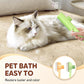 Zen Brush for Cats, Zenbrush Cat Comb, Self Cleaning Pet Comb Grooming Brush, Catdogcomb Pet Grooming for Massaging and Cleaning Shedding Hair (2Green)