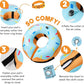 BENCMATE Inflatable Dog Cone Collar Alternative, Soft Dog Cone for Small Medium Large Dogs and Cats, Neck Recovery ECollar Donut Collar After Surgery (Small, Blue Donut)
