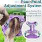 BARKBAY Dog Harness No Pull with ID Tag Pocket - Heavy Duty, Reflective, Easy Control for Large Dogs(Violet Purple,XL)