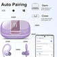 Wireless Earbuds Bluetooth 5.3 Headphones Sports, 48Hrs Playtime Bluetooth Earbuds with CVC 8.0 Mic, Stereo Bass Over Ear Bud with Earhooks, LED Display, IP7 Waterproof Earphon for Running Purple