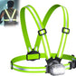 500LM High-Visibility Running Lights for Runners with 7 Modes, Adjustable 45° Beam, 360° Reflective Vest & IPX4 Waterproof Running Vest for Night Walking/Cycling/Jogging, 3.5-20Hrs Runtime