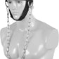 Neck Harness with Heavy-Duty Chain - Adjustable Head and Chin Straps for Neck Strength and Pain Relief