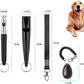 3 PCS Dog Whistles Set, Adjustable Recall Dog Training Whistle Silent Dog Whistle to Stop Barking with Lanyard,Dog Clicker(Black)