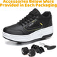 Wooowyet Roller Skate Shoes for Kids Boys Girls Rechargealbe Wheels Sneakers Fashion Roller Wheeled