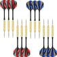 LinkVisions Dartboard with Staple-Free Bullseye, 18g Steel Tip Darts Set,12 Steel Tip Darts 18g, Dartboard Mounting Kits Included