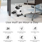 Mini Exercise Bike, himaly Under Desk Bike Pedal Exerciser Portable Foot Cycle Arm & Leg Peddler Machine with LCD Screen Displays