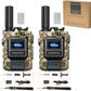 2Pcs 4G Camo Walkie Talkie for Adults,Long Range 4G 1000 Mile Rechargeable Two-Way Radios 3-Day Battery Runtime Ideal for Hiking,Camping,Work,and Emergency Use Portable Two-Way Outdoor Radio(SIM Card)