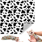 Cat Grooming Wrap, Self-Adherent Soft Cat Blanket to Wrap, Nail Clipping, Anti-Bite, Anti-Scratch, Anti-Escape Calming Wrap (Dalmatian Print, 6-10 lbs)