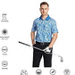 Men's Golf Polo Shirts Short Sleeve Striped Performance Moisture Wicking Dry Fit Golf Shirts for Men