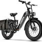 Electric Bike for Adults 1400W Peak, 48V 20AH(960WH) Removable Battery, 20"x4" Fat Tire Full Suspension 80 Miles Range Step-Thru 30+MPH Hunting Ebike, 7-Speed Dual Brakes Electric Bicycle
