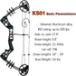 Youth Compound Bow Set 15-45 Lbs for Teens and Beginner, Package with Archery Hunting Equipment, Max Speed 260fps, Adjustable, Right Hand