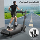 Exercise Treadmills，Manual Curved Treadmill ，Foldable， Non-Electric， Walking/Running Machine with LCD for Home & Office ，Black