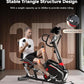 HARISON Recumbent Exercise Bike with 400 lbs Capacity, Magnetic Recumbent bike for Adult and Seniors, Recumbent Stationary bike for Home with Smart Bluetooth App, 2 in 1 LCD Monitor and Tablet Holder, Heart Rate monitor
