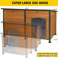 Aivituvin 59" Large Dog House 100% Insulated Dog Kennel with Liner for Winter,Waterpoof for Outdoor & Indoor Use.