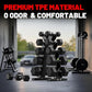 PAPABABE Hex Dumbbell Set 45-550 lb, Rubber Encased Home Gym Dumbbells, Weights Dumbbells for Women & Men, Hand Weight for Strength Training