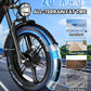 W Wallke H7 AWD Dual Motor Electric Bike for Adult, 48V 60Ah/40Ah Removable Battery, Long Range 32-34MPH Fast Ebike, 20" Fat Tire Mountain Offroad All Terrain Full Suspension E-Bicycle, UL2849 List