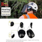 Forestry Safety Helmet with Build-in Visor Mesh Face Shield Ear Muffs 4 in 1 Chainsaw Safety Hard Hats