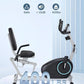 Recumbent Exercise Bike for Seniors - Quick Adjust Seat, Magnetic Recumbent Bike with Quiet 16-Level Resistance, 400LB Weight Capacity, Backlit LCD Monitor, Heart Rate Handle