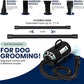 My Pet Command Dog Dryer Blower, Ultra Quiet, Professional High Velocity Blower Adjustable Hot and Cold Airflow, for Drying Deshedding with Accessories, 110V, 500W-2800W 4.5HP
