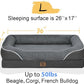 Large Orthopedic Dog Bed Washable - XL Dog Couch Sofa - Four Sides Dogs Beds Waterproof Non-Slip for Large Sized Dogs