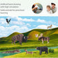 Volnau Safari Animal Figurines Toys 7PCS North America Figures Zoo Pack for Toddlers Kids Christmas Decoration Gift Preschool Educational Moose Wolf Bear Jungle Forest Woodland Set