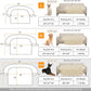 GGIB Calming Dog Bed Fluffy Plush Dog Mat for Furniture Protector with Removable Washable Cover for Large Medium Small Dogs and Cats (Extra Extra Large, Beige)
