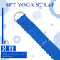 6 Pcs Yoga Strap for Stretching 8 Ft Yoga Exercise Adjustable Straps Bands with Safe Adjustable D Ring Buckle for Pilates Gym Workouts Fitness Improves Sitting Posture