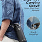 Coolflask 40 oz Water Bottle with Strap, Insulated Metal Water Flask with Straw & Spout Lids, Stainless Steel Double Wall Vacuum, Keep Cold 48h Hot 24h, Leak Proof & Non-BPA, Magic Black