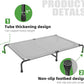 Simple Trending Raised Dog Bed for Extra Large Dogs, Waterproof XL Dog Cot, Outdoor Elevated Pet Bed, 60.25" x 37.25", Grey