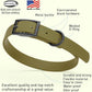 Dogline Biothane Waterproof Dog Collar Strong Coated Nylon Webbing with Black Hardware Odor- Proof for Easy Care Easy to Clean High Performance Fits Small Medium or Large Dogs, Olive Drab Green