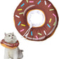 Amakunft Adjustable Cat Cone Collar Soft, Cat Recovery Collar, Cone for Cat After Surgery, Cat Neck Cone, Elizabethan Collar for Cat and Kitten (Donut S (Neck: 5"-10"))