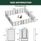 FXW Rollick Unleashed Dog Playpen for Indoor, Yard, RV Camping, 45 inch 32 Panels for Large Dogs, Black│Patented