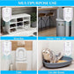 Cat Litter Deodorizer 99% Pets Poof Odor Eliminator Air Purifier Ozone Odor Removal Air Freshener for Home & Pets Litter Box Room Wardrobe Shoe Cabinet Toilet White