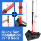 Eastgoing Heavy Duty Baseball and Softball Portable Travel Batting Tee.Adjustable 5-Position Baseball and Softball Batting Tee.Hitting Tee for Any Age Player Baseball