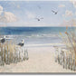 XXMWallArt FC3781 Sandy Beach Wall Art Canvas Print Wall Art Seascape Blue Print Home Decor Abstract Coastal Picture Modern Ocean Artwork for Living Room Bedroom Bathroom Office Decor