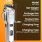 oneisall Dog Clippers for Grooming Thick Hair Professional,Cordless/Low Noise Pet Grooming Kit with Detachable Metal Combs, Rechargeable Heavy-Duty Pet Clippers for Thick/Curly/Fine/Wavy Hair (Sliver)