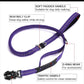 Heavy Duty Dog Leash, 4-6FT Shock Absorbing Dog Leashes with Traffic Handle and Comfortable Padded Handles, Advanced Easy Metal Clip, No Pull Reflective Leash for Medium Large Dogs That Pull (Blue)