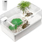 AZV Turtle Tank Habitat Kit,Aquatic Tortoise Enclosure Starter Aquarium with Multi-Function Area and Water Filter, Baby Adult Turtles Tub Complete House,Terrarium for Red Eared Slider Reptile Crab