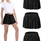 EXARUS Girls Butterfly Shorts Flowy Dance Skirt Cheer Skorts Athletic Tween Clothes Teen Preppy Outfits Flutter Kids